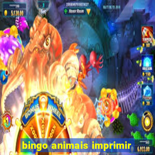 bingo animais imprimir